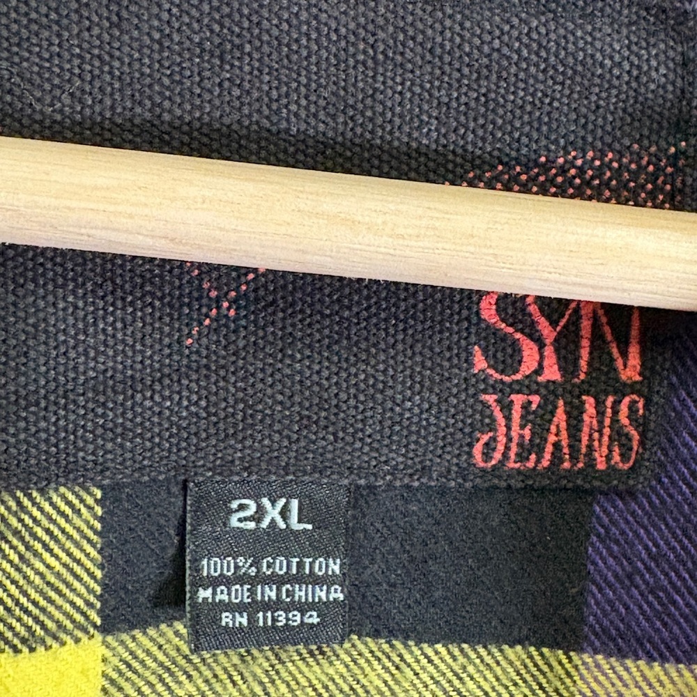 Vintage Syn Jeans Y2k Jacket Size 2XL - Picture 10 of 12